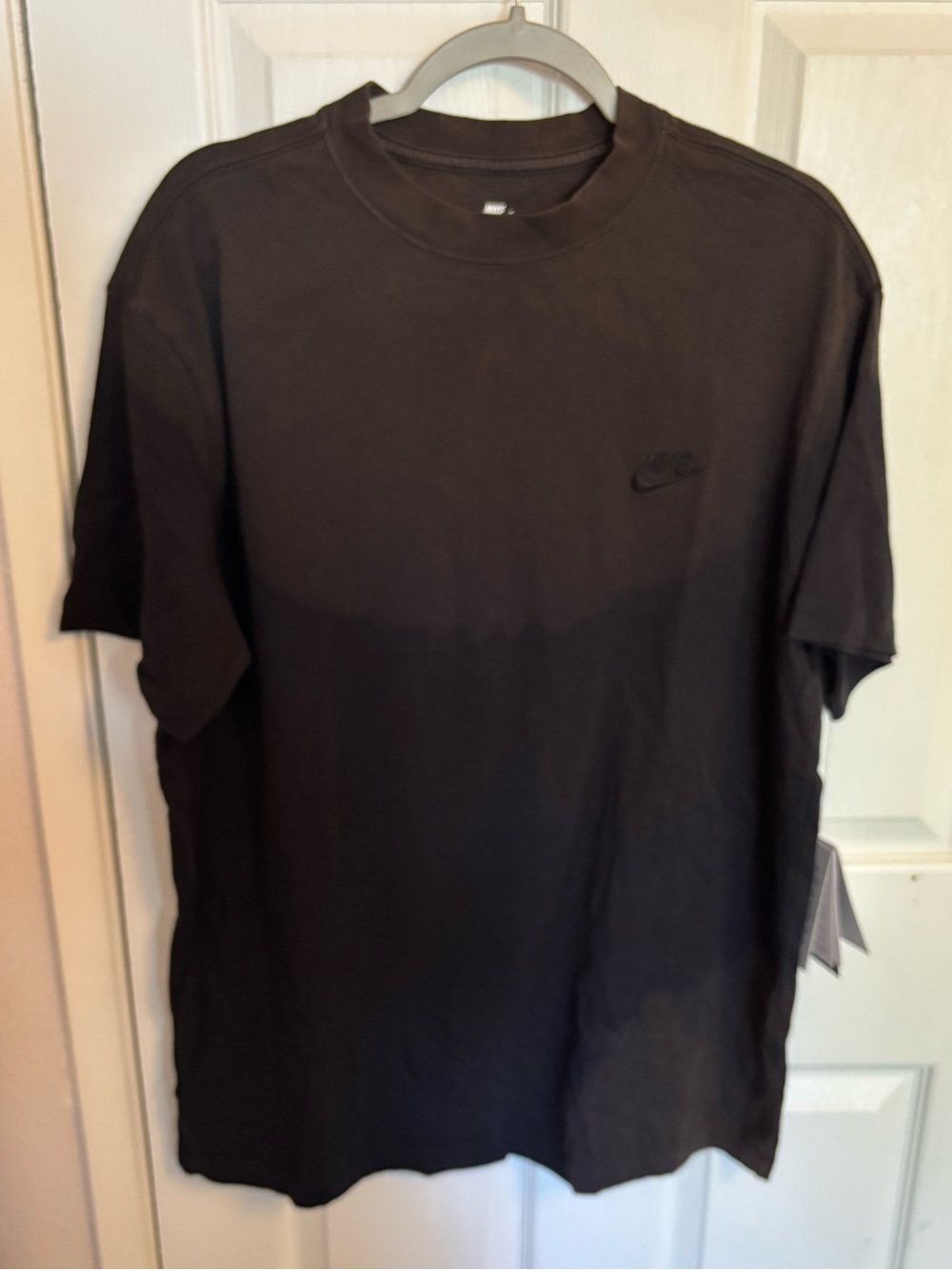 NWT Nike The Nike Tee Loose Fit Faded Wash Oversized Black T-Shirt, L